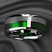 Atlas Band – Textured Stainless Steel Ring