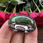 Aurora Inlay Ring – Modern Stainless Steel Band