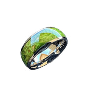 Aurora Inlay Ring – Modern Stainless Steel Band