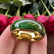 Aurora Inlay Ring – Modern Stainless Steel Band