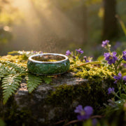 Aurora Inlay Ring – Modern Stainless Steel Band