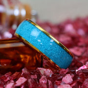 Aurora Inlay Ring – Modern Stainless Steel Band