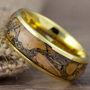 Aurora Inlay Ring – Modern Stainless Steel Band