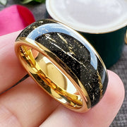 Aurora Inlay Ring – Modern Stainless Steel Band